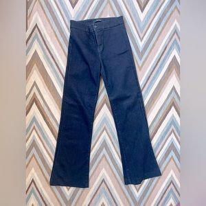 J Brand crop flared jeans dark denim